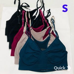 S - NWT 6 pc Wireless Sports Bralettes
